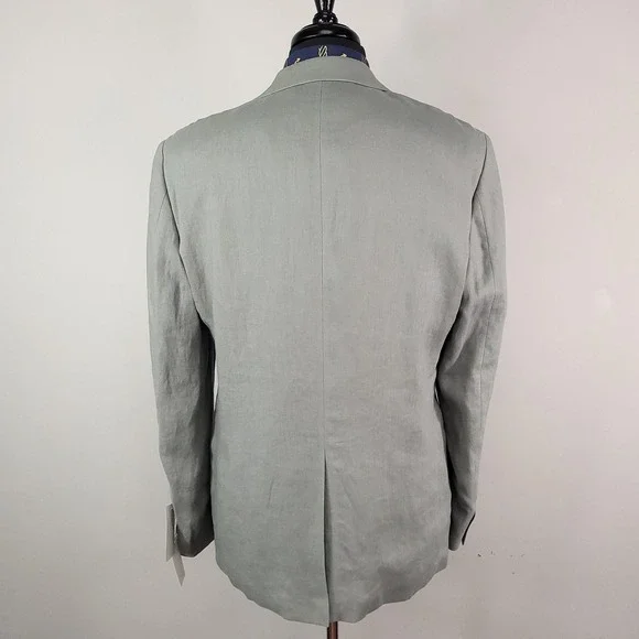 Lauren Ralph Lauren Blazer Mens 40L Ultraflex Linen Lassiter New Jacket - Picture 3 of 16
